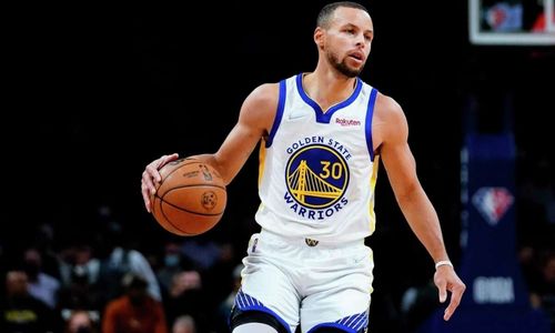 Professional basketball player Stephen Curry in action on the court